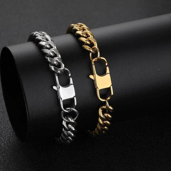 Round Grinding Encryption Hip Hop Titanium Steel Bracelet Jeans Button - Image 4