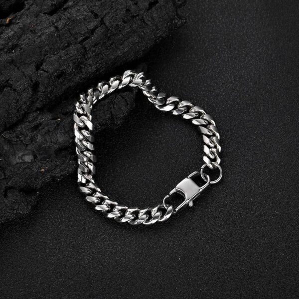 Round Grinding Encryption Hip Hop Titanium Steel Bracelet Jeans Button - Image 3