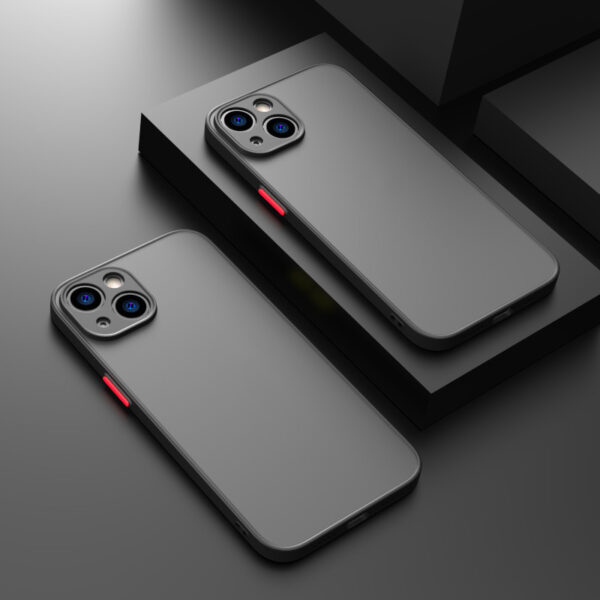 Fine Hole Skin-sensing Phone Case Full Lens Anti-fall Frosted Hard Protective Cover - Image 2