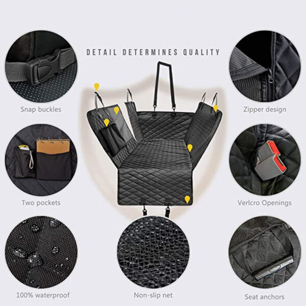 Waterproof And Scratch-resistant Car Pet Seat Cover For Car Mesh Window Pets Supplies - Image 4